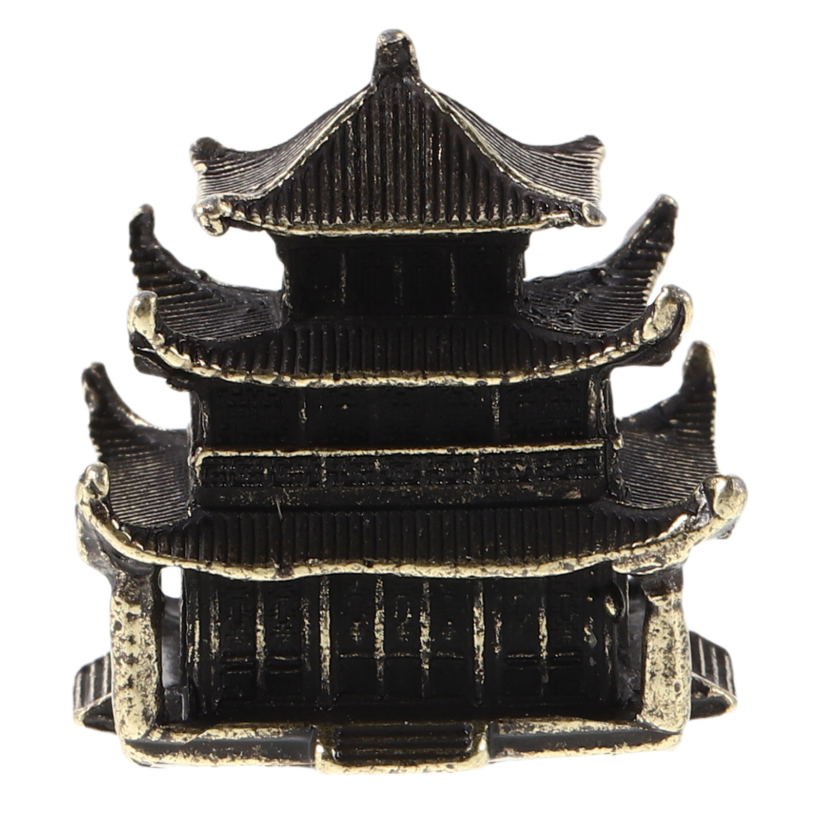 Mini Bonsai Zen Garden - Minik Pirinç Pagoda, Antik Köşk Heykeli,