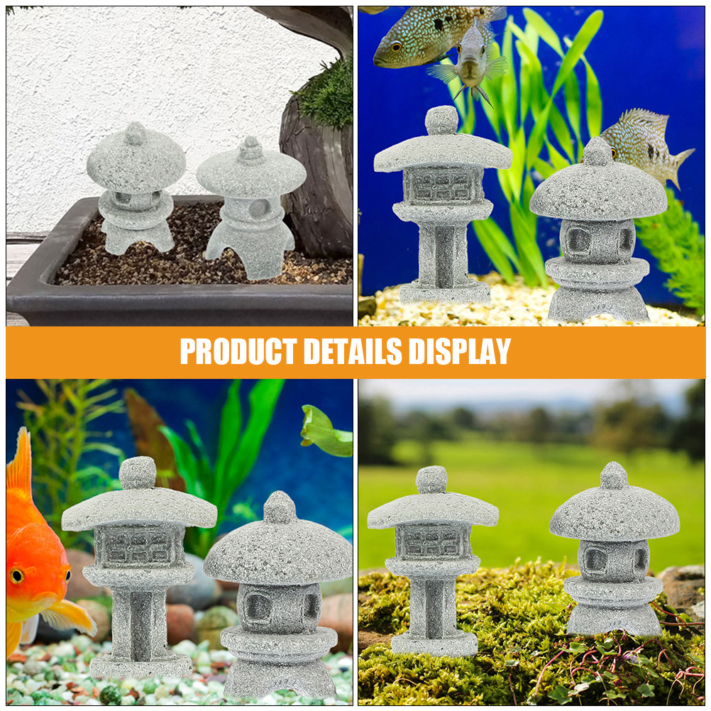 6 Adet Kumtaşı Pavilyon Heykel - Mini Bonsai Zen Garden incelemesi ve fiyatı