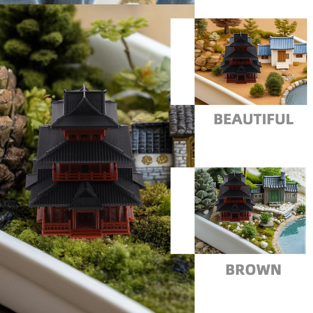 Mini Akvaryum Süsü, Asya Çift  - Mini Bonsai Zen Garden incelemesi ve fiyatı