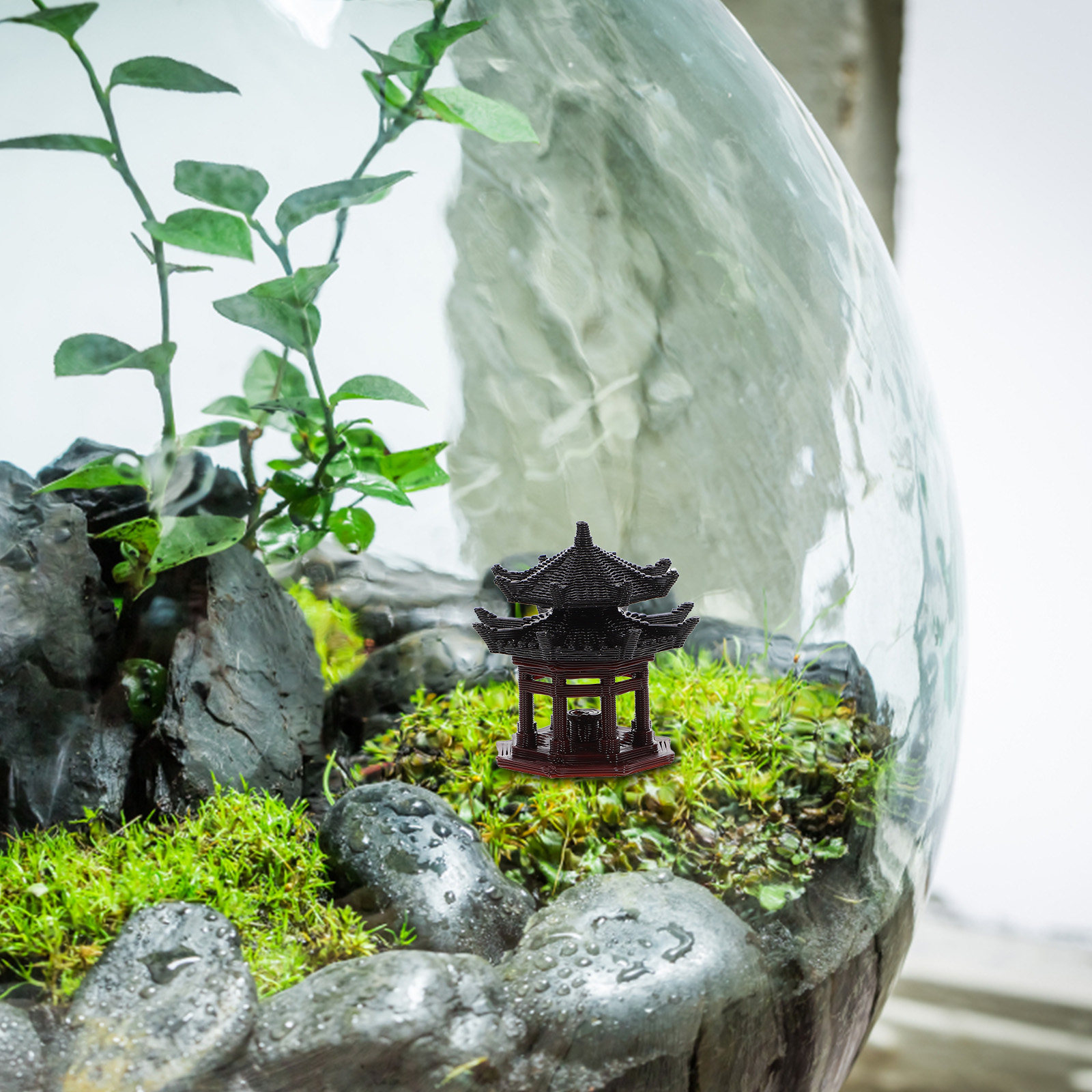Mini Pavilyon Heykeli, Çin Tar - Mini Bonsai Zen Garden incelemesi ve fiyatı