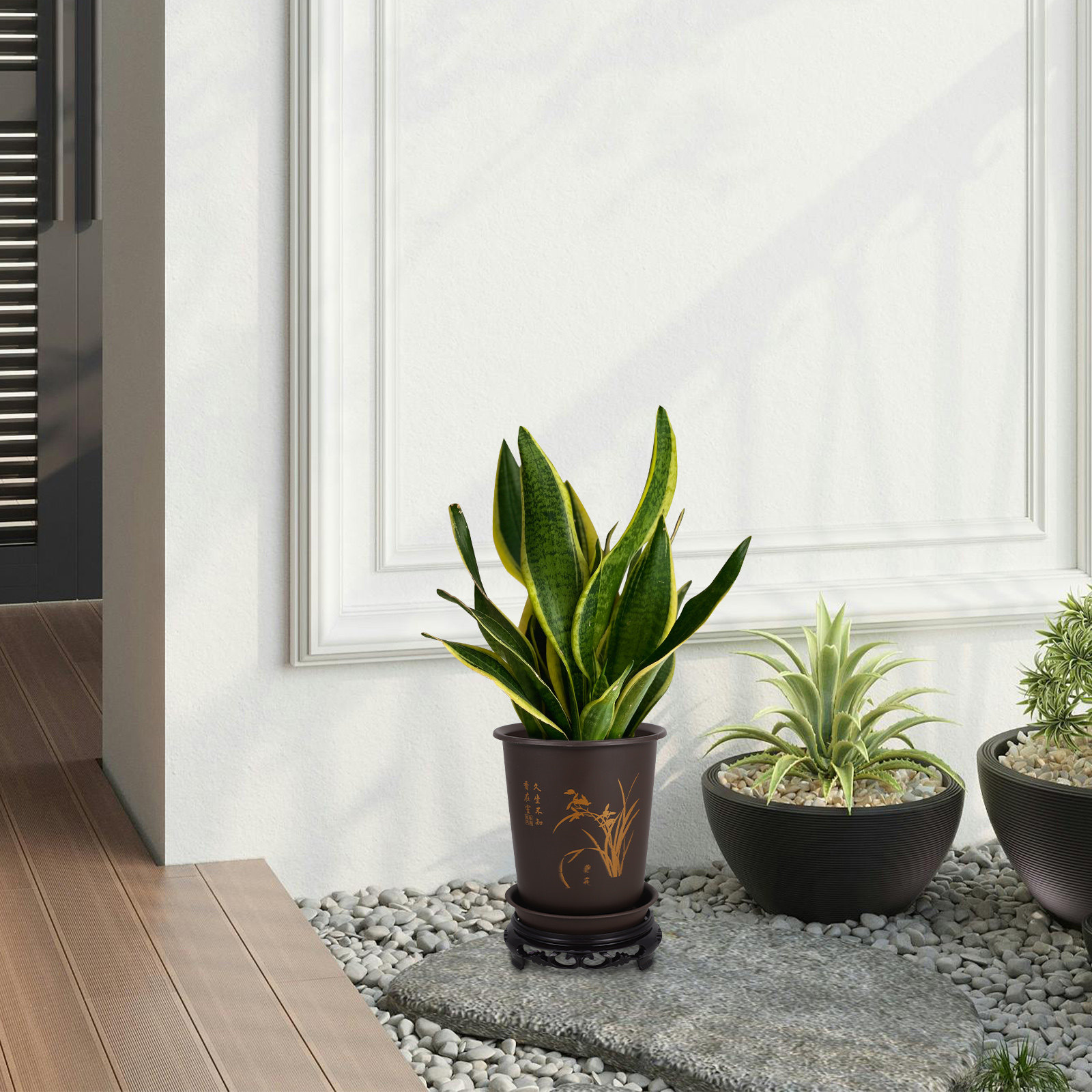 1 Adet Orkide Saksısı ve Tepsi - Bonsai Garden Design incelemesi ve fiyatı