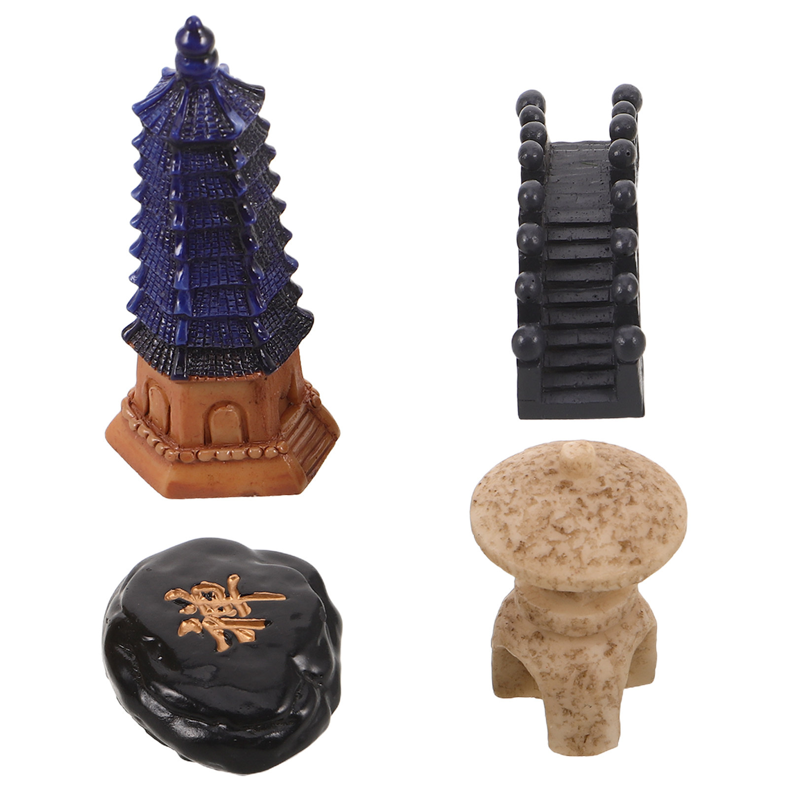 4 Parça Mini Japon Pagoda Heyk - Mini Bonsai Zen Garden incelemesi ve fiyatı