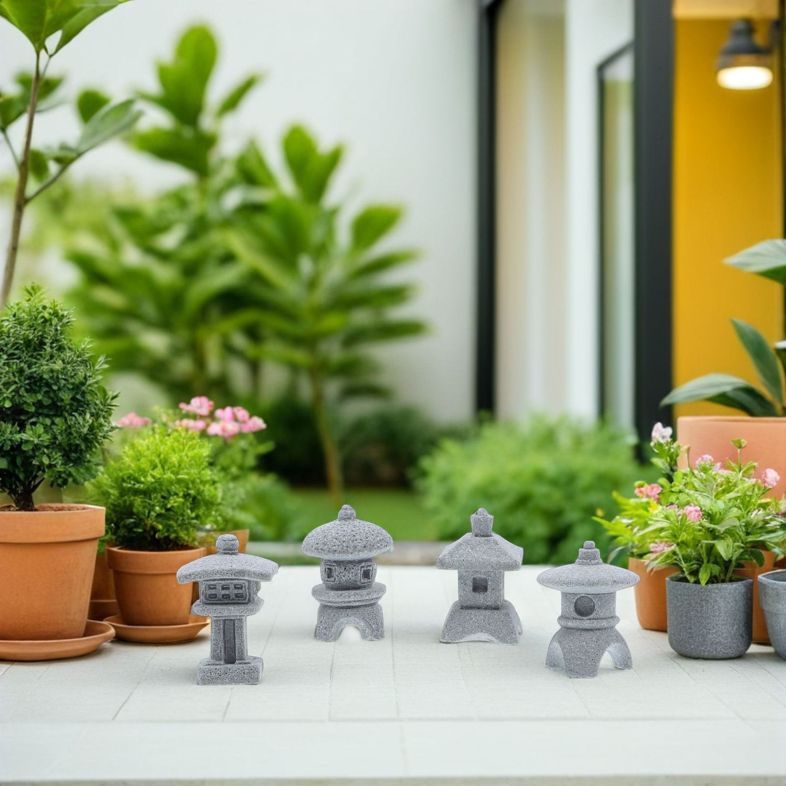 Mini Pagoda Akvaryum Süsü, 4 A - Mini Bonsai Zen Garden incelemesi ve fiyatı